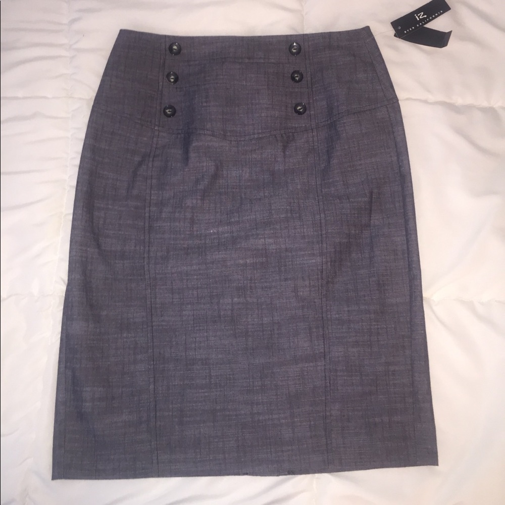 Dark Grey Pencil Skirt